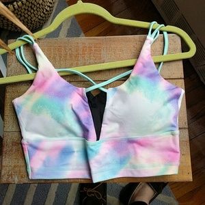 Blogilates Popflex Criss Cross Crop Mermaid Bra